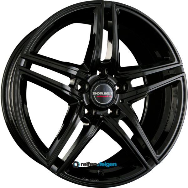 BORBET XRT 8.5x19 ET35 5x112 NB72.5 Black Glossy
