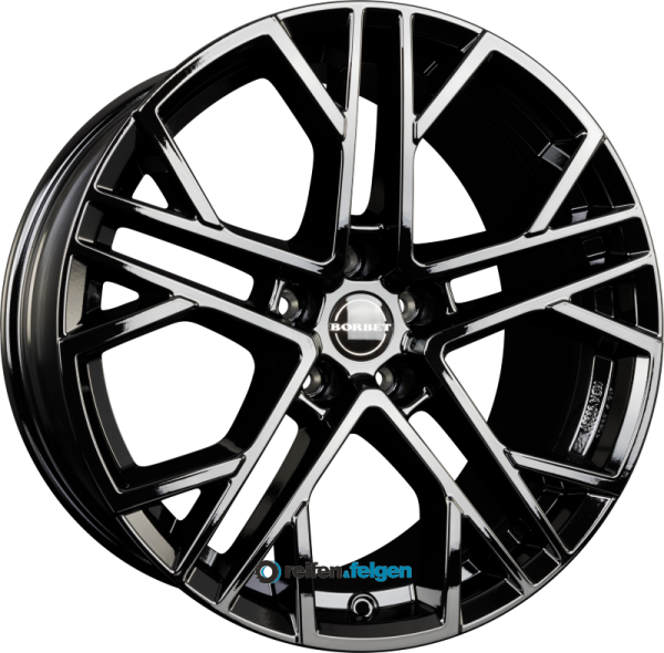 BORBET XV 8.5x19 ET30 5x112 NB72.5 Black Glossy