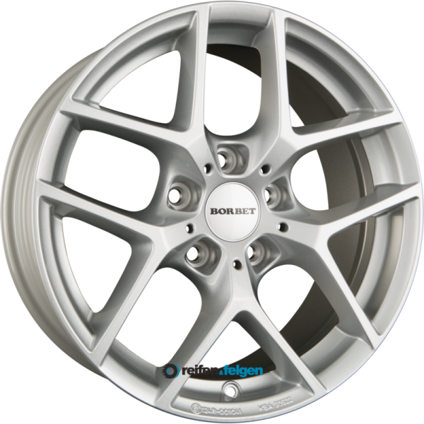 BORBET Y 7x16 ET40 5x120 NB72.6 Crystal Silver