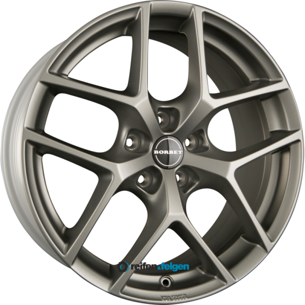 BORBET Y 7x17 ET35 5x114.3 NB72.5 Titan Matt 16 bis 18 Zoll
