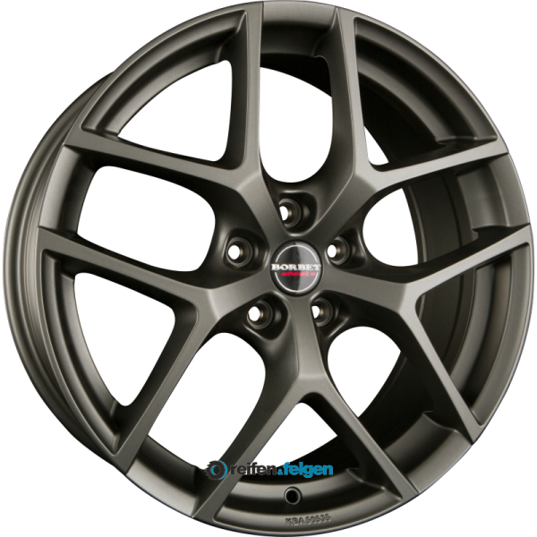 BORBET Y 8.5x19 ET48 5x114.3 NB72.5 Titan Matt