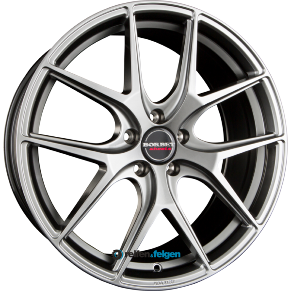 BORBET Y 8.5x20 ET40 5x112 NB66.6 Hyper Silver 20 Zoll