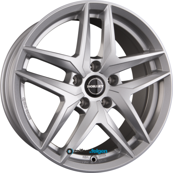 BORBET Z 6.5x16 ET44 5x112 NB66.6 Crystal Silver