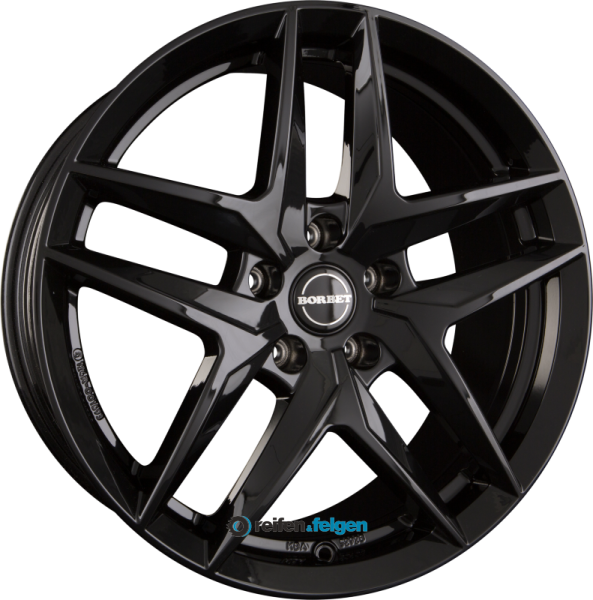 BORBET Z 7.5x18 ET50 5x112 NB57.1 Black Glossy