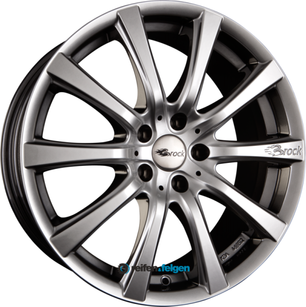BROCK / RC B21 7x16 ET38 4x100 NB63.4 Chromsilber (CSS)