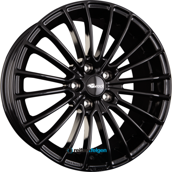 BROCK / RC B24 7x17 ET12 4x108 NB65.1 Schwarz Glanz (SG)