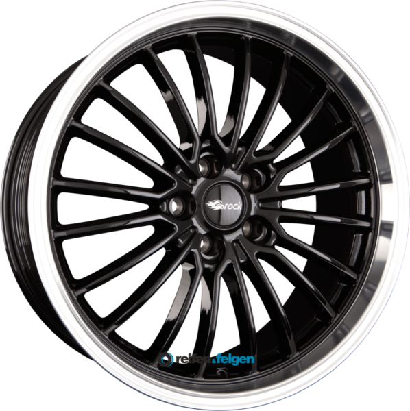 BROCK / RC B24-GP 8.5x19 ET35 5x120 NB72.6 Schwarz Glanz Horn Poliert (SGHP)