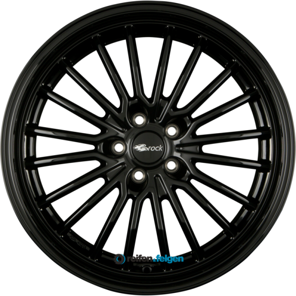 BROCK / RC B24-GP 8.5x19 ET40 5x114.3 NB72.6 Schwarz Glanz (SG)