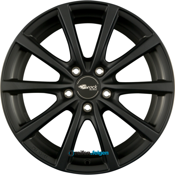 BROCK / RC B32 7.5x19 ET55 5x108 NB63.4 Schwarz Klar Matt (SKM)