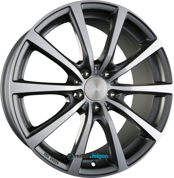 BROCK / RC B32 8.5x19 ET20 5x112 NB66.6 Himalaya Grey Voll Poliert (HGVP)