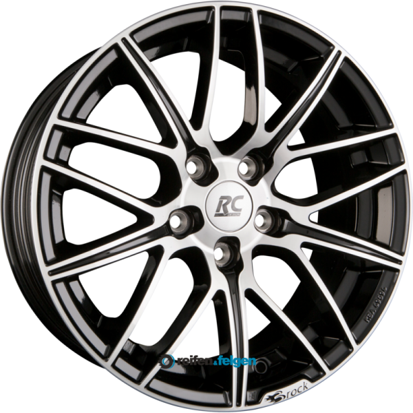 BROCK / RC B34 8.5x19 ET38 5x114.3 NB72.6 Schwarz Glanz Voll Poliert (SGVP)
