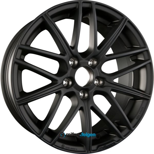 BROCK / RC B34 8.5x19 ET38 5x114.3 NB72.6 Schwarz Klar Matt (SKM)