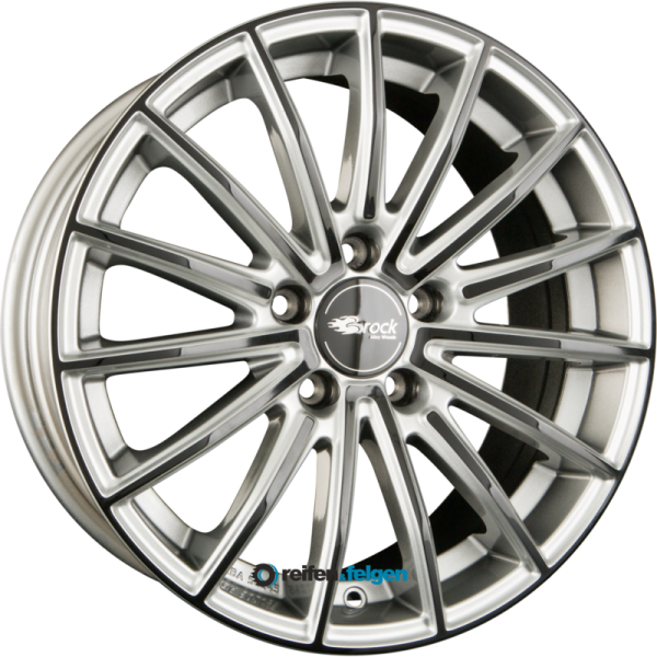 BROCK / RC B36 8.5x19 ET44 5x114.3 NB72.6 Kristallsilber Black (KSB)