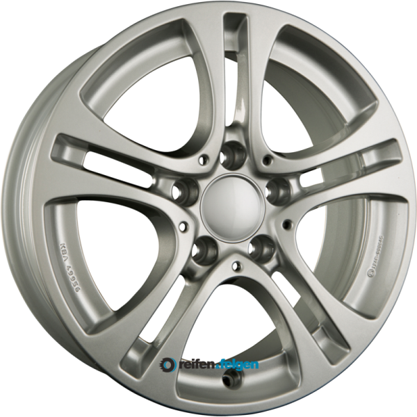 BROCK / RC RC D16 6.5x16 ET38 5x112 NB66.6 Kristallsilber (KS)