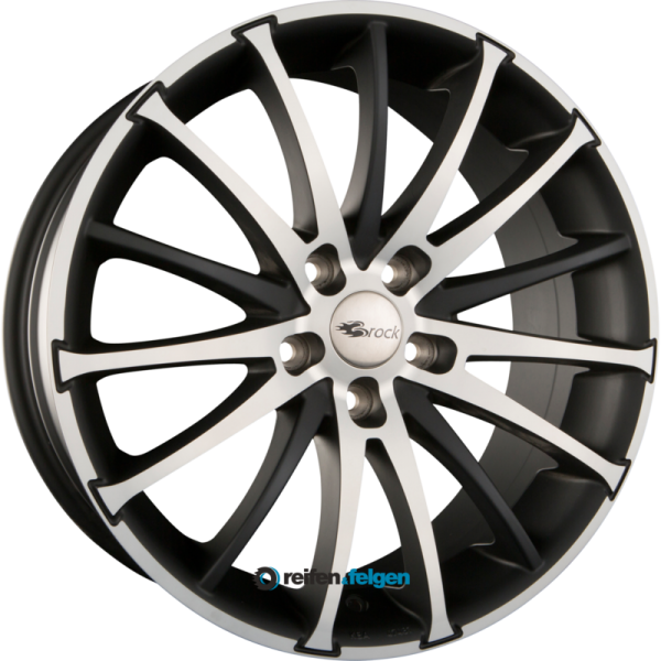BROCK / RC RC18 7x16 ET45 5x114.3 NB72.6 Schwarz Matt Voll Poliert (SMVP)