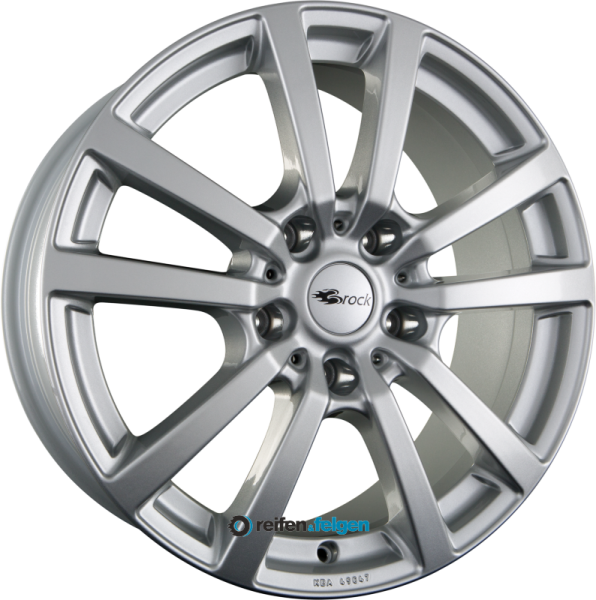BROCK / RC RC25 7x17 ET46 5x108 NB65.1 Kristallsilber (KS)