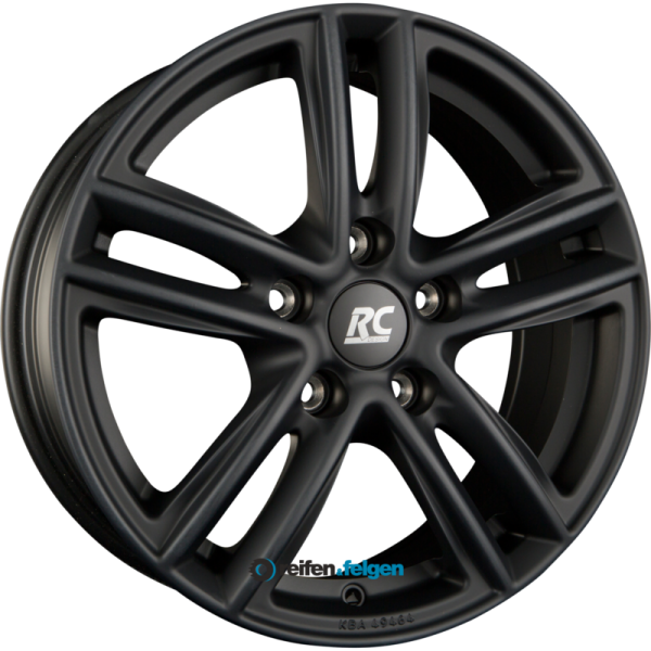 BROCK / RC RC27 6.5x16 ET22 5x112 NB66.6 Schwarz Klar Matt (SKM)