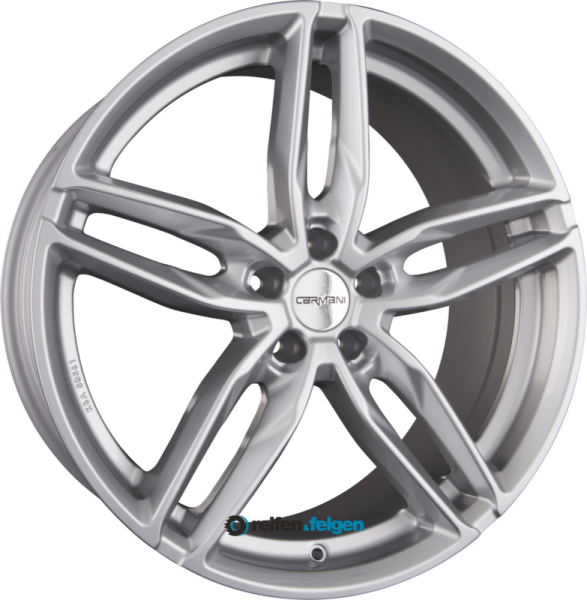 CARMANI CA 13 TWINMAX 8.5x19 ET35 5x112 NB66.6 White Silver