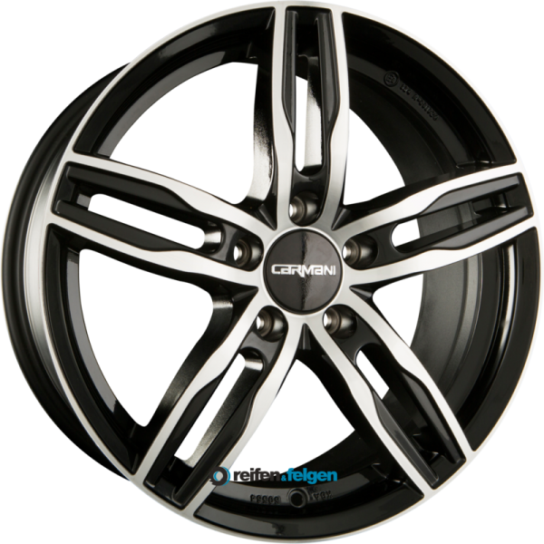 CARMANI CA 14 PAUL 6.5x16 ET38 5x100 NB63.4 Black Polish (BP)