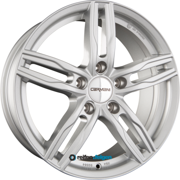 CARMANI CA 14 PAUL 7.5x17 ET52 5x112 NB66.6 Kristall Silber (KS) werk91-4 7,5x17 ET52 5x112 Alufelge