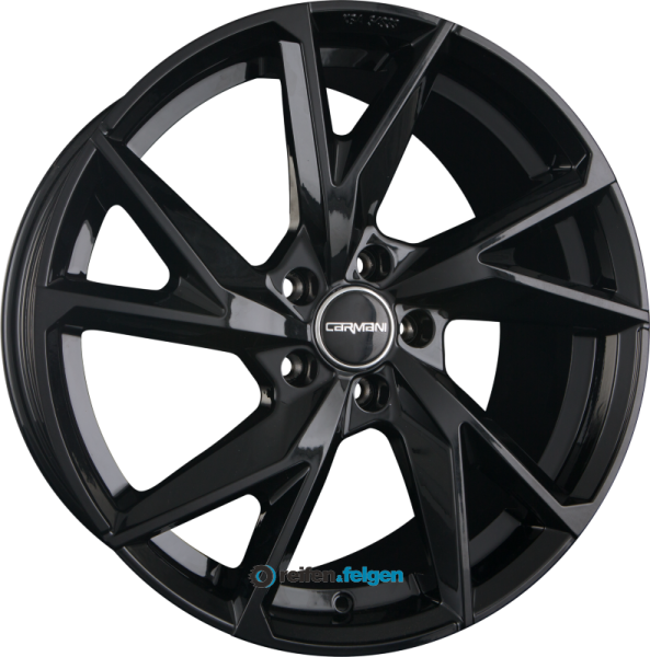 CARMANI CA 23 RUDI 8.5x19 ET40 5x112 NB66.6 Black