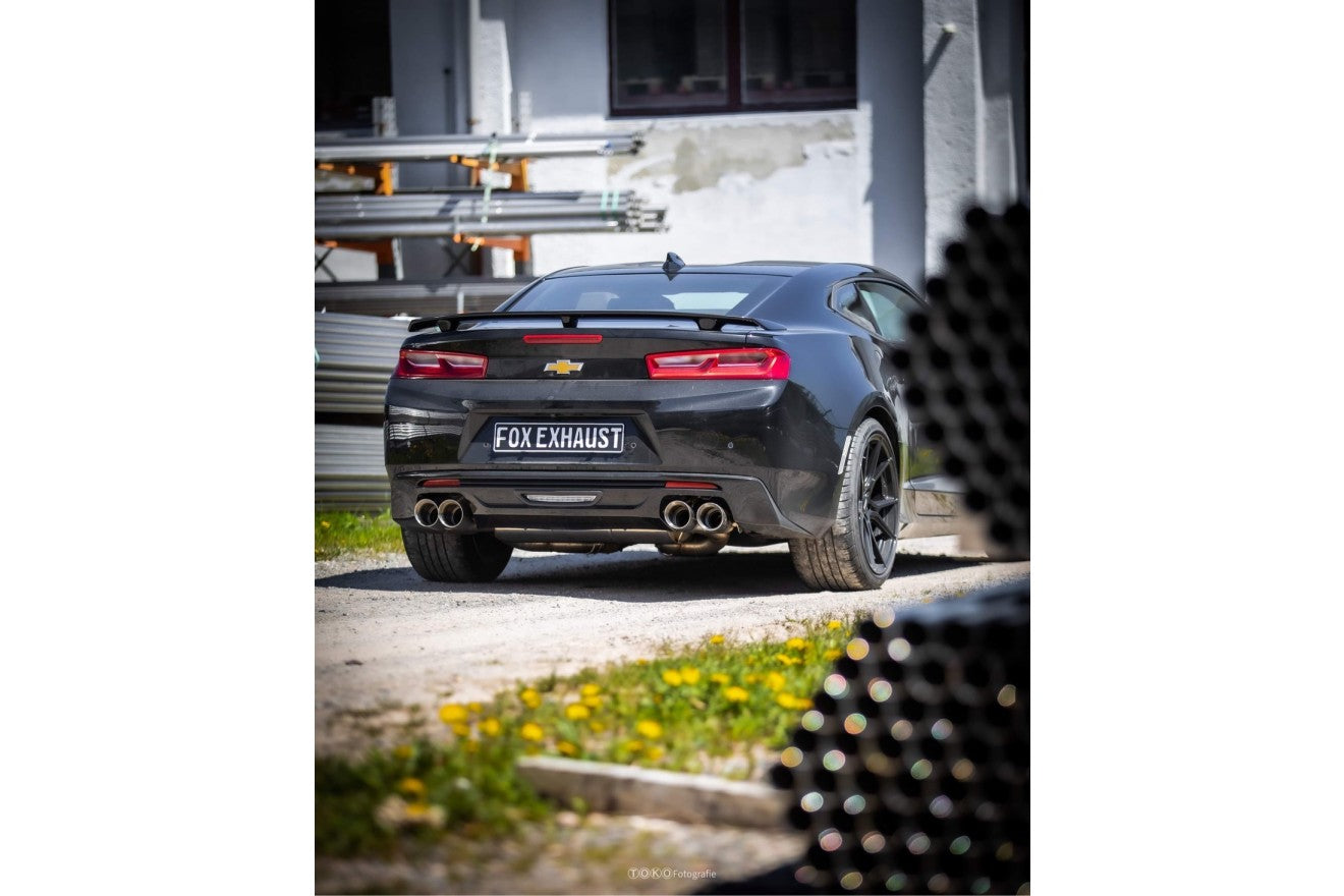 Fox Duplex Auspuff Sportauspuff Endschalldämpfer für Chevrolet Camaro A1XC