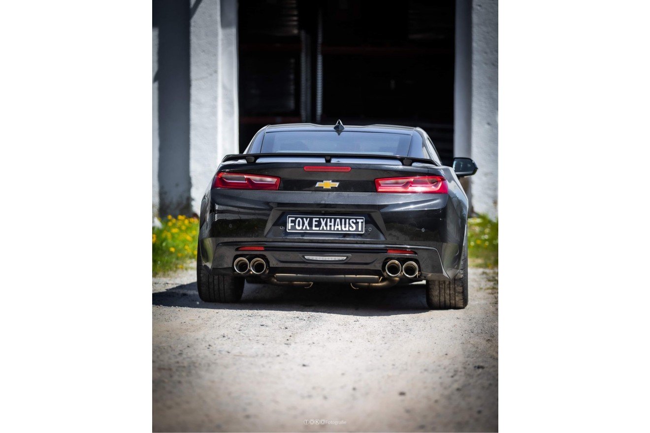 Fox Duplex Auspuff Sportauspuff Endschalldämpfer für Chevrolet Camaro A1XC