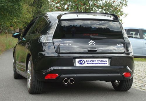 Fox Auspuff Sportauspuff Komplettanlage für Citroen C4 Coupe 2.0l 130kW