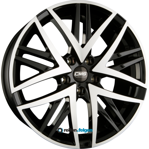 CMS B1 8.5x19 ET40 5x112 NB66.6 DB - Diamant Schwarz