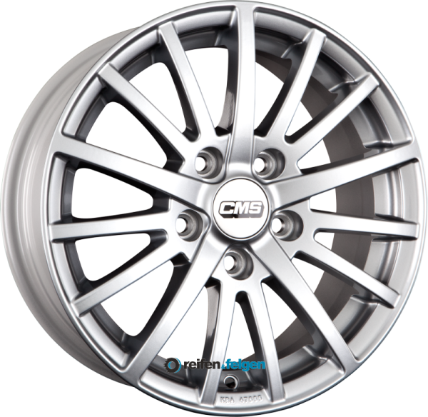 CMS C16 6.5x15 ET25 4x108 NB65.1 SR Racing Silber