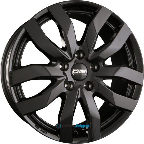 CMS C22 7.5x17 ET47 5x114.3 NB67.2 CBG Schwarz Glanz