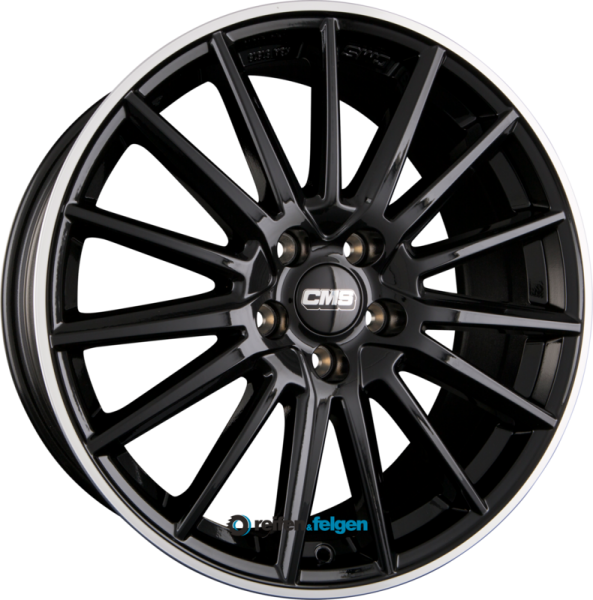 CMS C23 7.5x17 ET47 5x112 NB66.5 DRB Diamant Horn Schwarz