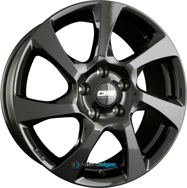 CMS C24 6.5x16 ET35 4x98 NB58.1 CBG Schwarz Glanz