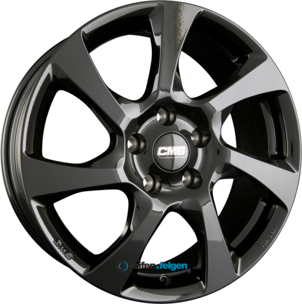 CMS C24 6.5x16 ET50 5x108 NB63.4 CBG Schwarz Glanz