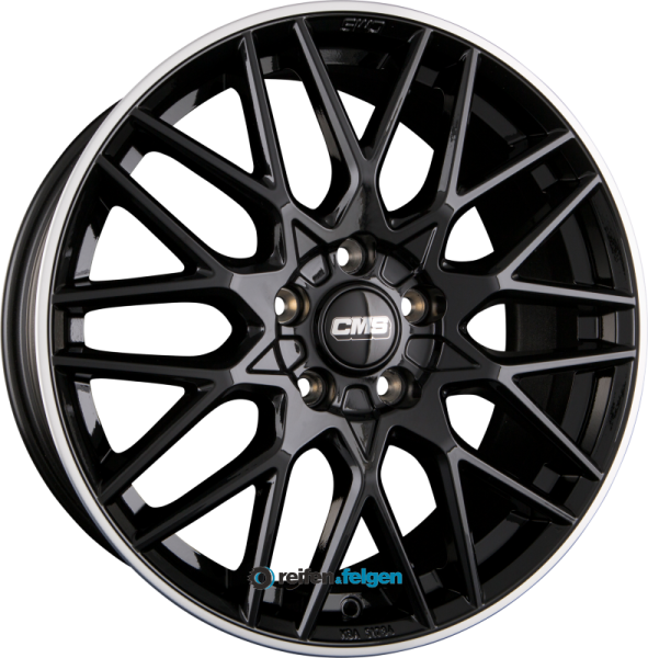 CMS C25 7x17 ET38 4x100 NB67.2 DRB Diamant Horn Schwarz