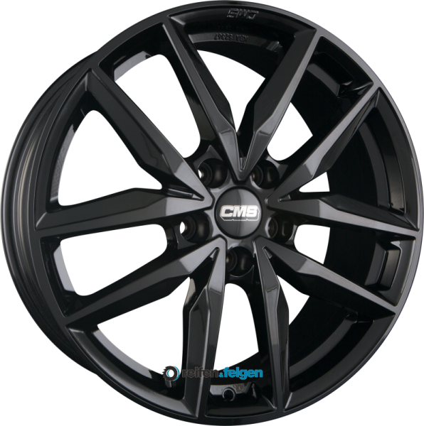 CMS C28 7.5x18 ET47 5x114.3 NB67.1 CBG Schwarz Glanz