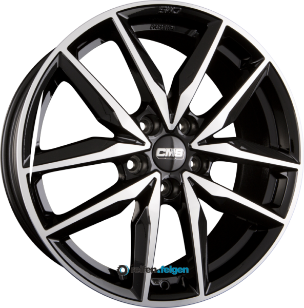 CMS C28 7.5x19 ET35 5x114.3 NB66.1 DB Diamant Schwarz
