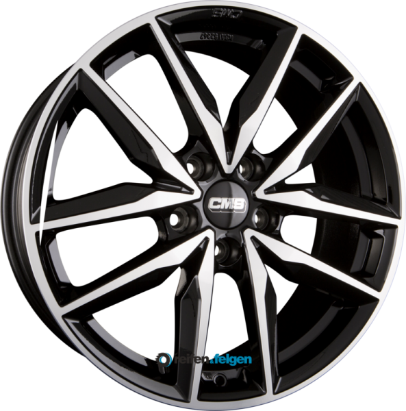 CMS C28 7.5x19 ET40 5x114.3 NB67.2 DB Diamant Schwarz