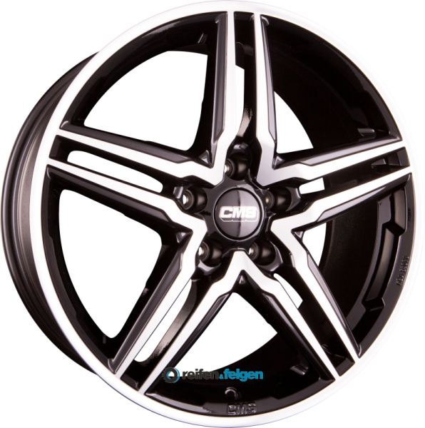 CMS C29 7.5x17 ET52 5x112 NB66.6 DB Diamant Schwarz Glanz