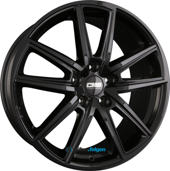 CMS C30 6.5x16 ET47 5x100 NB57.1 CBG Complete Black Gloss