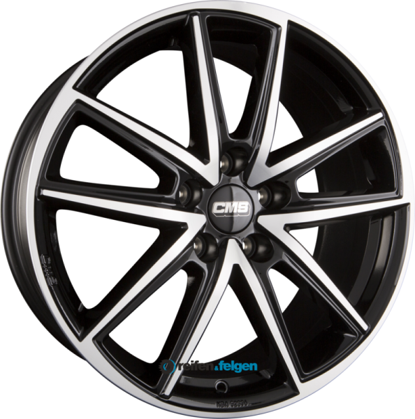 CMS C30 6.5x16 ET47 5x100 NB57.1 DB Diamond Black Gloss