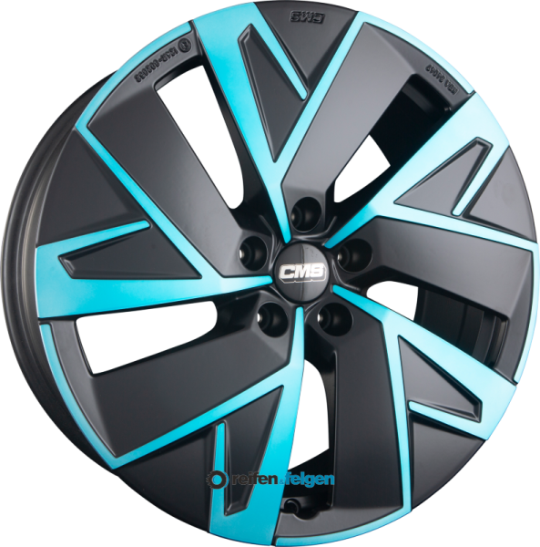 CMS C32 AERO 7.5x19 ET50 5x112 NB57.1 DBB Diamant Schwarz Blau