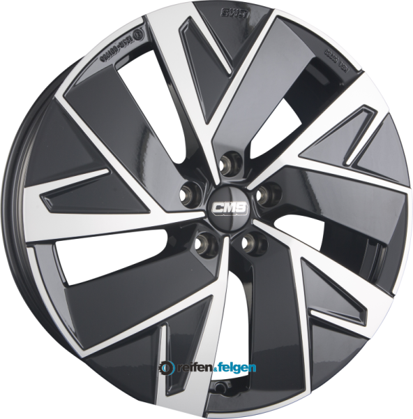 CMS C32 AERO 7x18 ET45 5x114.3 NB67.1 DB Diamant Schwarz Glanz werk91-4