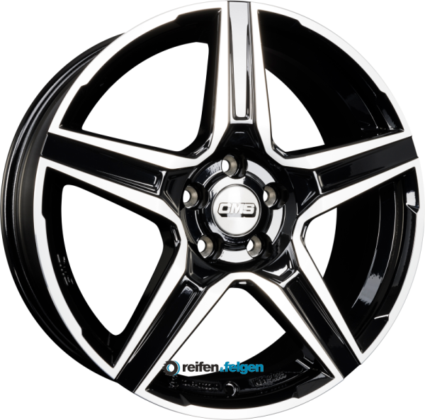 CMS C34 7.5x18 ET45 5x114.3 NB67.1 DB Diamant Schwarz Glanz werk91-4