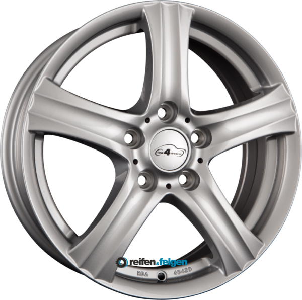 COM 4 WHEELS BILIX 6x15 ET38 5x100 NB57.1 Silber werk91-4 6x15 ET38 5x100 Alufelge