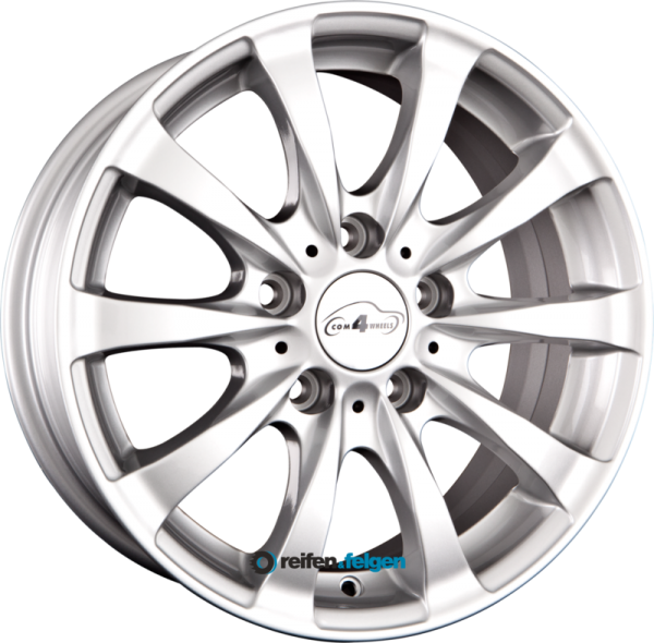 COM 4 WHEELS RACY 7.5x17 ET43 5x120 NB72.6 Silber werk91-4 7,5x17 ET43 5x120 Alufelge