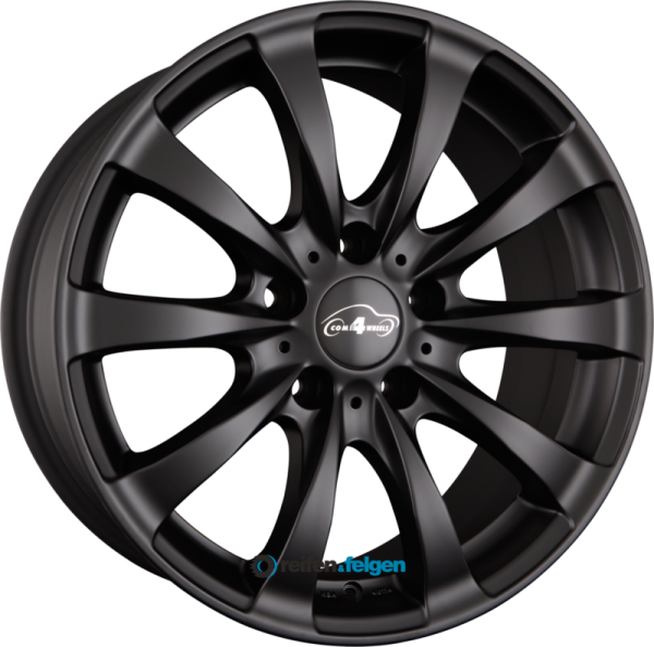 COM 4 WHEELS RACY BLACK 7.5x17 ET37 5x120 NB72.6 Schwarzmatt werk91-4 7,5x17 ET37 5x120 Alufelge Schwarz