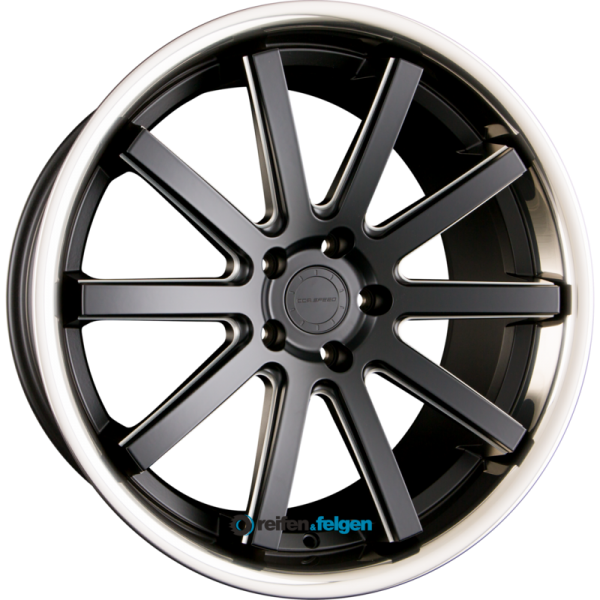 CORSPEED DEVILLE 10x20 ET32 5x112 NB73.1 INOX - Mattblack Pure Sports Inox gefräst