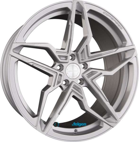 CORSPEED KHARMA 10x20 ET35 5x114.3 NB73.1 Silver Brushed Surface
