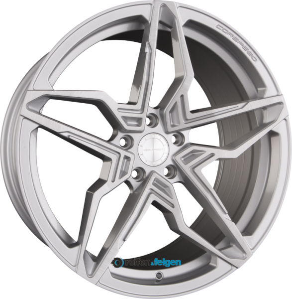 CORSPEED KHARMA 8.5x19 ET35 5x120 NB72.6 Silver Brushed Surface